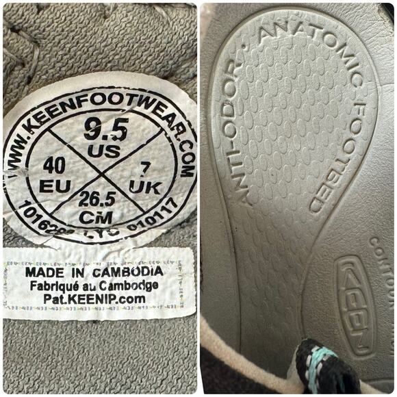KEEN Clearwater CNX Leather Comfort Contour Sandals Hike Beach Summer Women 9.5 - Picture 8 of 8